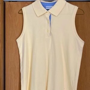 Pierre Cardin medium buttercream polo shirt.